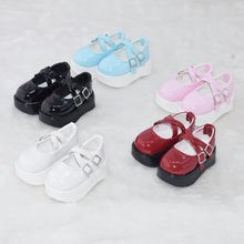 Load image into Gallery viewer, 1 Pair 1/4 BJD PU Leather Doll Shoes High Heels Leather Shoes for Little 16 inches Sharon Doll Clothing Accessories Toys