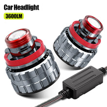 Load image into Gallery viewer, Piar Car H7 H11 H8 H9 9005 HB3 9006 Convex Lens LED Fog Light Bulb Led Fog Lamp Lens 6000K High Bright White 3600LM Fog Light For DC12V