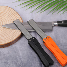 Load image into Gallery viewer, Portable Double Side Grindstone Professional Kitchen Sharpener for Pocket Folding Knife Sharpening Stone Sharpener Tool