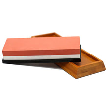 Load image into Gallery viewer, Sharpening Stone Double-sided Knives Whetstone Professional Knife Sharpener Grinding Stone With Non-slip Base Kitchen Tool