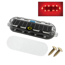 Load image into Gallery viewer, Solar Power Mortorcycle Car LED Warning Light Night Ride Tail Light Anti-rear Strobe Light for Motorcycle Electric Vehicle Bicycle