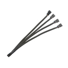 Load image into Gallery viewer, New 4 Pin Pwm Fan Cable 1 To 4/3/2/1 Ways Splitter Black Sleeved 27cm Extension Cable Connector Pwm Extension Cables