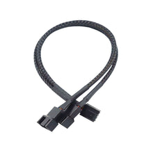 Load image into Gallery viewer, New 4 Pin Pwm Fan Cable 1 To 4/3/2/1 Ways Splitter Black Sleeved 27cm Extension Cable Connector Pwm Extension Cables