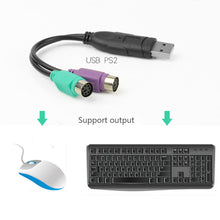 Load image into Gallery viewer, 1PC USB Male To PS/2 PS2 Female Converter Cable Cord Converter Adapter Keyboard