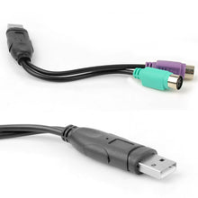 Load image into Gallery viewer, 1PC USB Male To PS/2 PS2 Female Converter Cable Cord Converter Adapter Keyboard