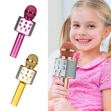 Load image into Gallery viewer, Professional Handheld Wireless Karaoke USB Voice Changing Speaker Microphone for Music Player Singing Recorder KTV