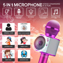 Load image into Gallery viewer, Professional Handheld Wireless Karaoke USB Voice Changing Speaker Microphone for Music Player Singing Recorder KTV