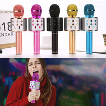 Load image into Gallery viewer, Professional Handheld Wireless Karaoke USB Voice Changing Speaker Microphone for Music Player Singing Recorder KTV