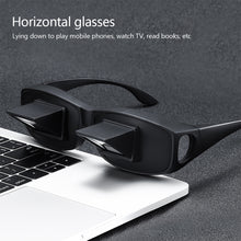 Load image into Gallery viewer, Amazing Lazy Creative Periscope Horizontal Reading Books Sit Glasses On Bed Lie Down View TV Myopia Usable Prism Spectacles