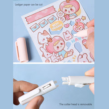 Load image into Gallery viewer, Mini Colorful Folding Scissors Hand Tent Cutting Mini Engraving Knife Scissors Paper Trimming Utility Knife