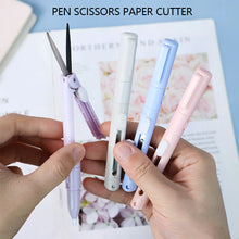 Load image into Gallery viewer, Mini Colorful Folding Scissors Hand Tent Cutting Mini Engraving Knife Scissors Paper Trimming Utility Knife