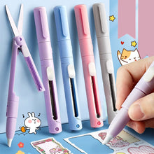 Load image into Gallery viewer, Mini Colorful Folding Scissors Hand Tent Cutting Mini Engraving Knife Scissors Paper Trimming Utility Knife