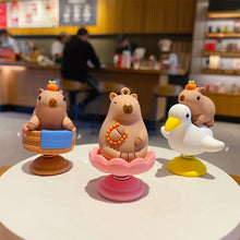 Load image into Gallery viewer, Cute Kapibala Car Interior Decoration Spring Shaking Head Doll Auto Dashboard Ornaments Accessories