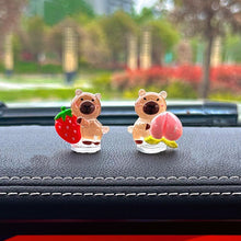 Load image into Gallery viewer, 5Pcs Car Interior Lovely Kapibala Ornament Decoration with Spring Shake Head Decor Double-sided Tape