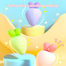Load image into Gallery viewer, Radish Shaped Soundproof Earplugs Soft Rebound Sponge Anti-Noise Mute Earplugs Reusable Colorful Noise Reduction Sleeping Earplugs