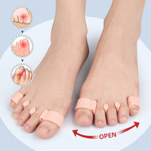 Load image into Gallery viewer, Five Hole Toe Splitter Soft Comfortable Thumb Valgus Corrector Relieve Thumb Valgus Toe Overlap Shock Absorption Decompression Foot Care