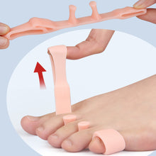 Load image into Gallery viewer, Five Hole Toe Splitter Soft Comfortable Thumb Valgus Corrector Relieve Thumb Valgus Toe Overlap Shock Absorption Decompression Foot Care