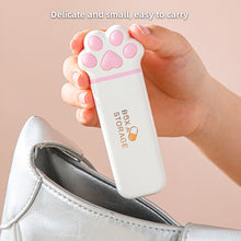 Load image into Gallery viewer, Creative Mini Cat Claw Pill Box Portable Moisture-proof Triple Grid Medicine Box Daily Medication Jewelry Storage Box