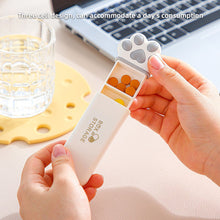 Load image into Gallery viewer, Creative Mini Cat Claw Pill Box Portable Moisture-proof Triple Grid Medicine Box Daily Medication Jewelry Storage Box