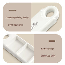 Load image into Gallery viewer, Portable Creative Mini Pill Box Durable Sturdy Triple Grid Medicine Box Daily Medication Jewelry Storage Box