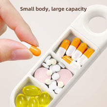 Load image into Gallery viewer, Portable Creative Mini Pill Box Durable Sturdy Triple Grid Medicine Box Daily Medication Jewelry Storage Box