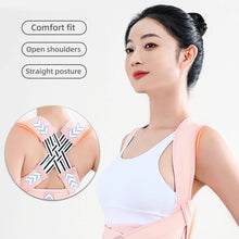 Load image into Gallery viewer, Adult Three Ribbon Posture Corrector Invisible Comfortable Breathable Hunchback Corrector Open Shoulders Enhance Back Beauty