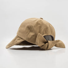 Load image into Gallery viewer, Women's Bow Tie Sun hat Portable Foldable Fisherman Cap Sunscreen UV Protection Cap Wide Brim Adjustable Bucket Caps Hat Travel Female Gift