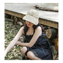 Load image into Gallery viewer, Women's Bow Tie Sun hat Portable Foldable Fisherman Cap Sunscreen UV Protection Cap Wide Brim Adjustable Bucket Caps Hat Travel Female Gift