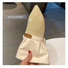 Load image into Gallery viewer, Sun Hat Women's Hollow Breathable Sunshade Hat Adjustable Bow Tie Fisherman Hat Foldable UV Protection Sunscreen Hat Travel Female Gift