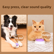 Load image into Gallery viewer, Pet Sound Box Recordable Talking Button Cat Voice Recorder Talking Toy For Pet Communication Training Tool Squeeze Box Dog Toys