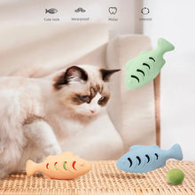 Load image into Gallery viewer, Cat Food Leakage Toy Funny Fish Cat Toys Cute Pet Training Interactive Toys with Sucker for Cats Kitten Supplies