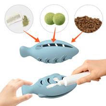 Load image into Gallery viewer, Cat Food Leakage Toy Funny Fish Cat Toys Cute Pet Training Interactive Toys with Sucker for Cats Kitten Supplies