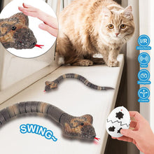 Load image into Gallery viewer, Smart Sensing Interactive Cat Toys Automatic Eletronic Snake Cat Teasering Play USB Rechargeable Kitten Toys Halloween Tricky Toy