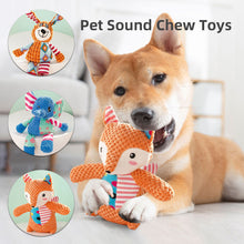 Load image into Gallery viewer, Pet Dog Squeaky Toys Animals Shapes Squeaky Plush Chew Toys for Small Medium Large Dogs
