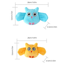 Load image into Gallery viewer, Pet Dog Squeaky Toys Animals Shapes Squeaky Plush Chew Toys with Bell for Small Medium Large Dogs