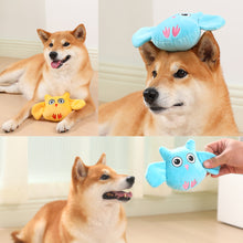 Load image into Gallery viewer, Pet Dog Squeaky Toys Animals Shapes Squeaky Plush Chew Toys with Bell for Small Medium Large Dogs