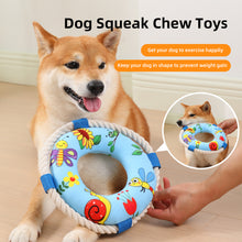 Load image into Gallery viewer, Pet Dog Squeaky Toys Animals Shapes Squeaky Plush Chew Toys with Bell for Small Medium Large Dogs