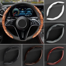 Load image into Gallery viewer, 2Pcs Universal Car Steering Wheel Covers Auto Interior Decorative Accessories Anti Slip Protective Cover Carbon Fiber