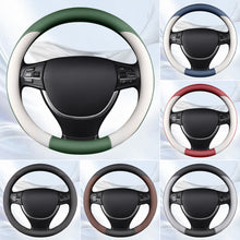 Load image into Gallery viewer, Car Steering Wheel Cover Non-slip PU Leather Auto Anti-Slip For 38cm Steering Wheel
