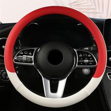 Load image into Gallery viewer, Car Steering Wheel Cover Non-slip PU Leather Auto For 38cm Steering Wheel
