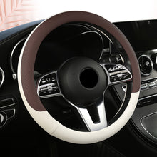 Load image into Gallery viewer, Car Steering Wheel Cover Non-slip PU Leather Auto For 38cm Steering Wheel