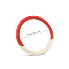 Load image into Gallery viewer, Car Steering Wheel Cover Non-slip PU Leather Auto For 38cm Steering Wheel