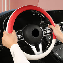 Load image into Gallery viewer, Car Steering Wheel Cover Non-slip PU Leather Auto For 38cm Steering Wheel