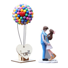 Load image into Gallery viewer, 2Pcs/Set Car Dashboard Doll Creative Couple Crystal Balloon House Ornament Decoration with Bench Auto Interior Accessories for Gift Girl Women