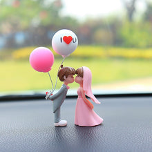 Load image into Gallery viewer, 2Pcs/Set Car Dashboard Doll Lovely Bridegroom and Bride Balloon Pad Ornament Decoration with Bench Auto Interior Accessories for Gift Girl Women