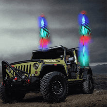 Load image into Gallery viewer, 30cm/1ft Remote Control LED Whip Lights Colorful Flagpole Antenna Whips for UTV ATV Off Road Truck Sand Buggy Dune RZR