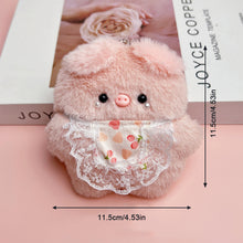Load image into Gallery viewer, Cute Glasses Pig Scarf Bib Pig Cartoon Keychain Pendant Soft Doll Bag Plush Ornament Doll Keyring Pendant Gift