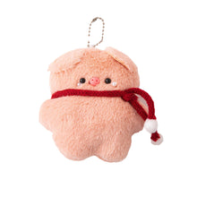 Load image into Gallery viewer, Cute Glasses Pig Scarf Bib Pig Cartoon Keychain Pendant Soft Doll Bag Plush Ornament Doll Keyring Pendant Gift