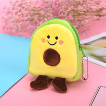 Load image into Gallery viewer, Avocado Fruit Backpack Shaped Change Bag Portable Compact Mouth Red Packet Data Cable Bag Zero Money Bag