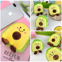 Load image into Gallery viewer, Avocado Fruit Backpack Shaped Change Bag Portable Compact Mouth Red Packet Data Cable Bag Zero Money Bag